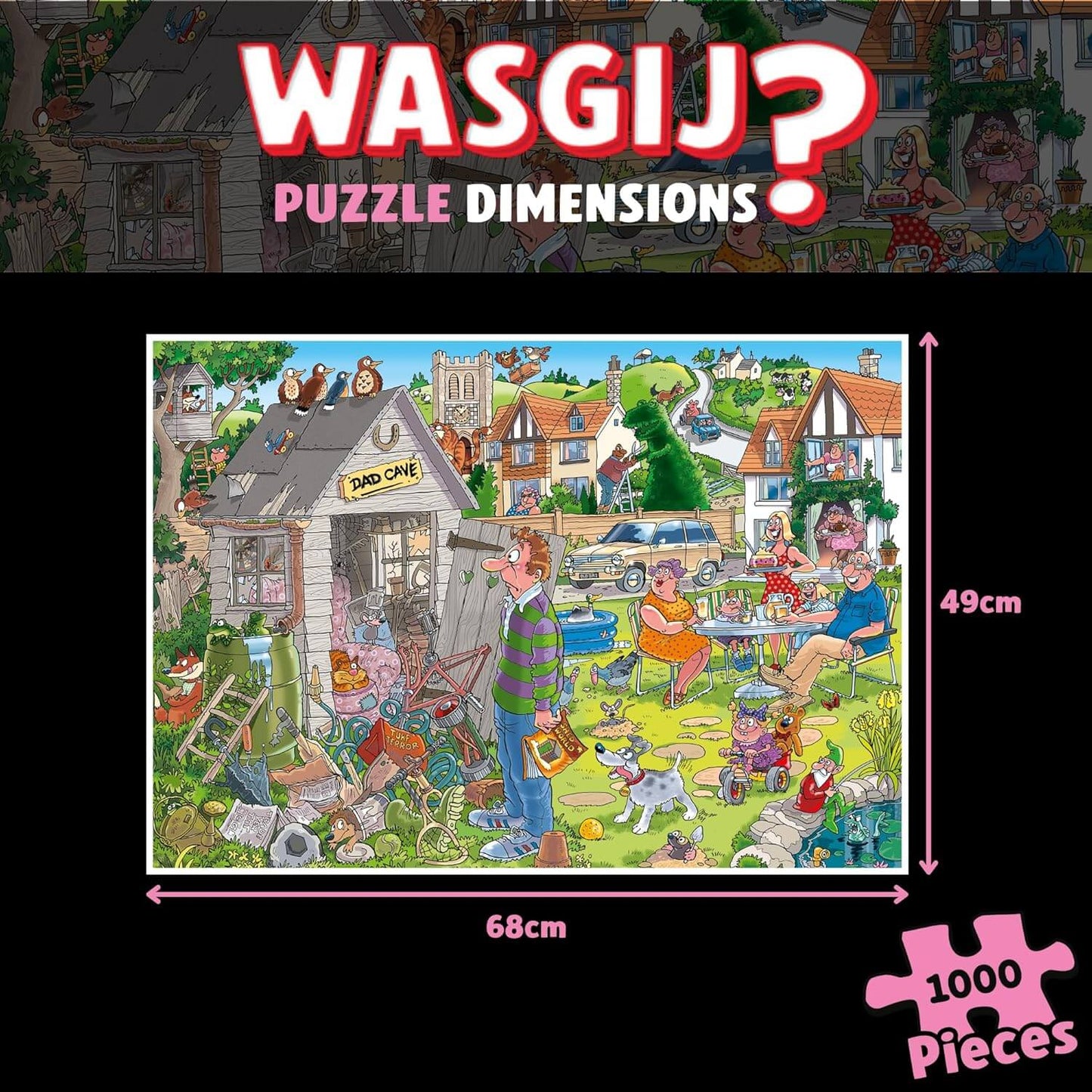Wasgij - Destiny 28 Dad Cave! - 1000 Piece Jigsaw Puzzle