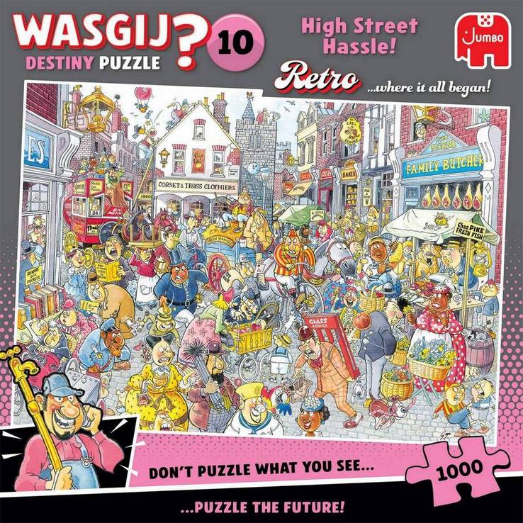 Wasgij - Retro Destiny 10 High Street Hassle! - 1000 Piece Jigsaw Puzzle