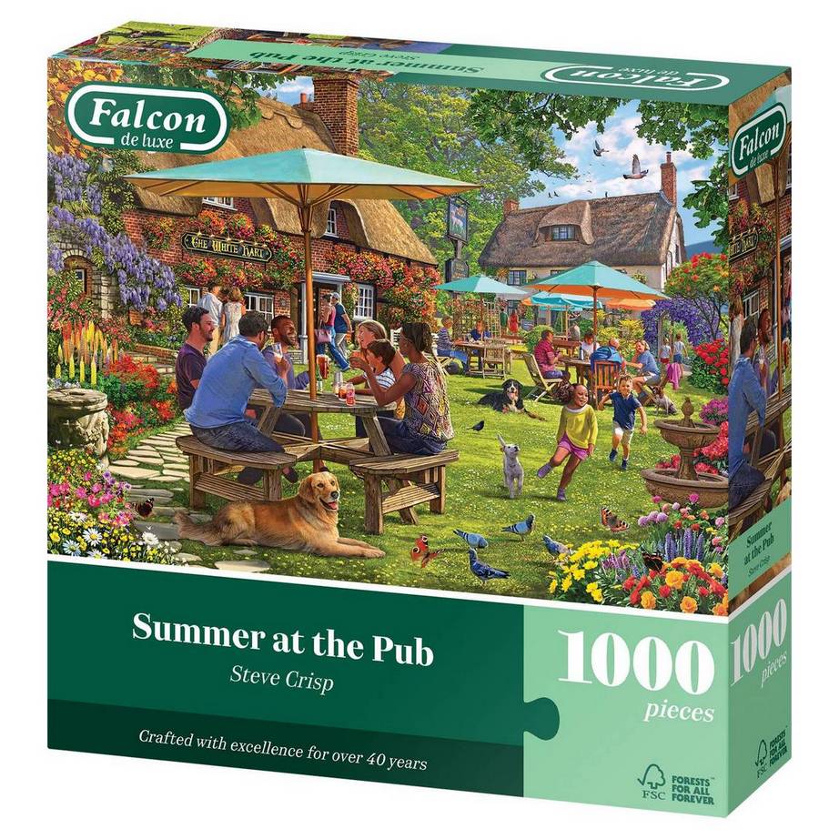 Falcon de Luxe - Summer at the Pub - 1000 Piece Jigsaw Puzzle