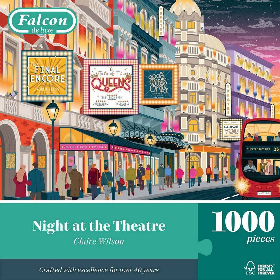 Falcon de Luxe - Night at the Theatre - 1000 Piece Jigsaw Puzzle