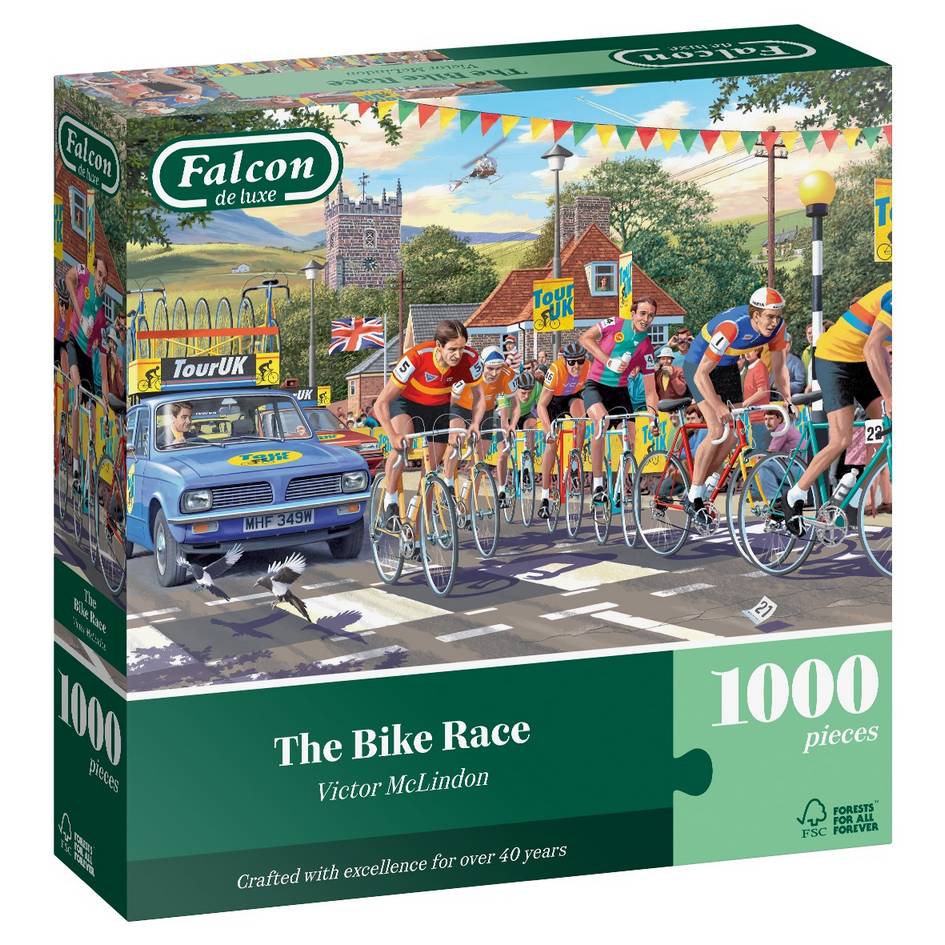 Falcon de Luxe - The Bike Race - 1000 Piece Jigsaw Puzzle