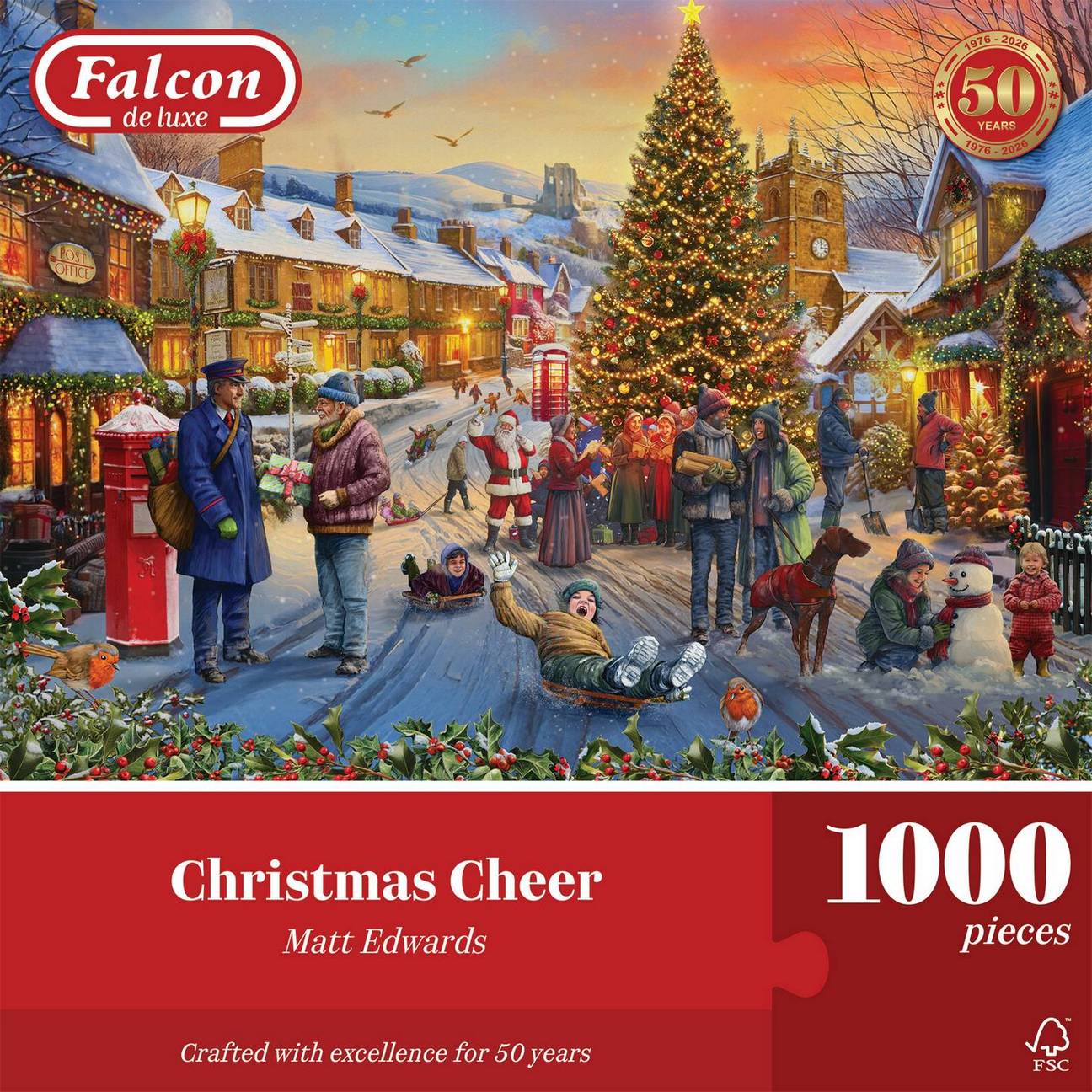 Falcon de Luxe - Christmas Cheer - 1000 Piece Jigsaw Puzzle