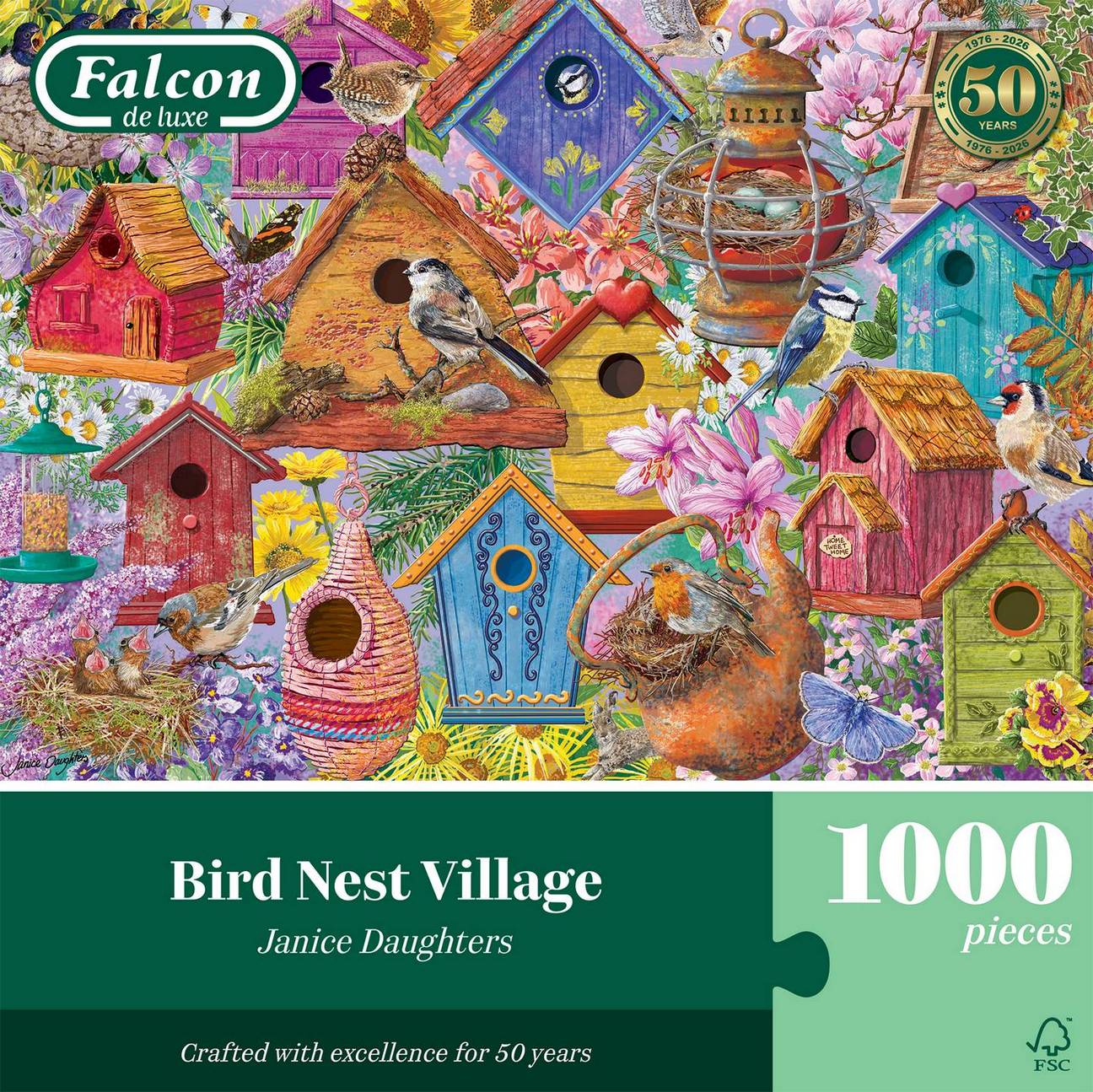 Falcon de Luxe - Birds Nest Village - 1000 Piece Jigsaw Puzzle