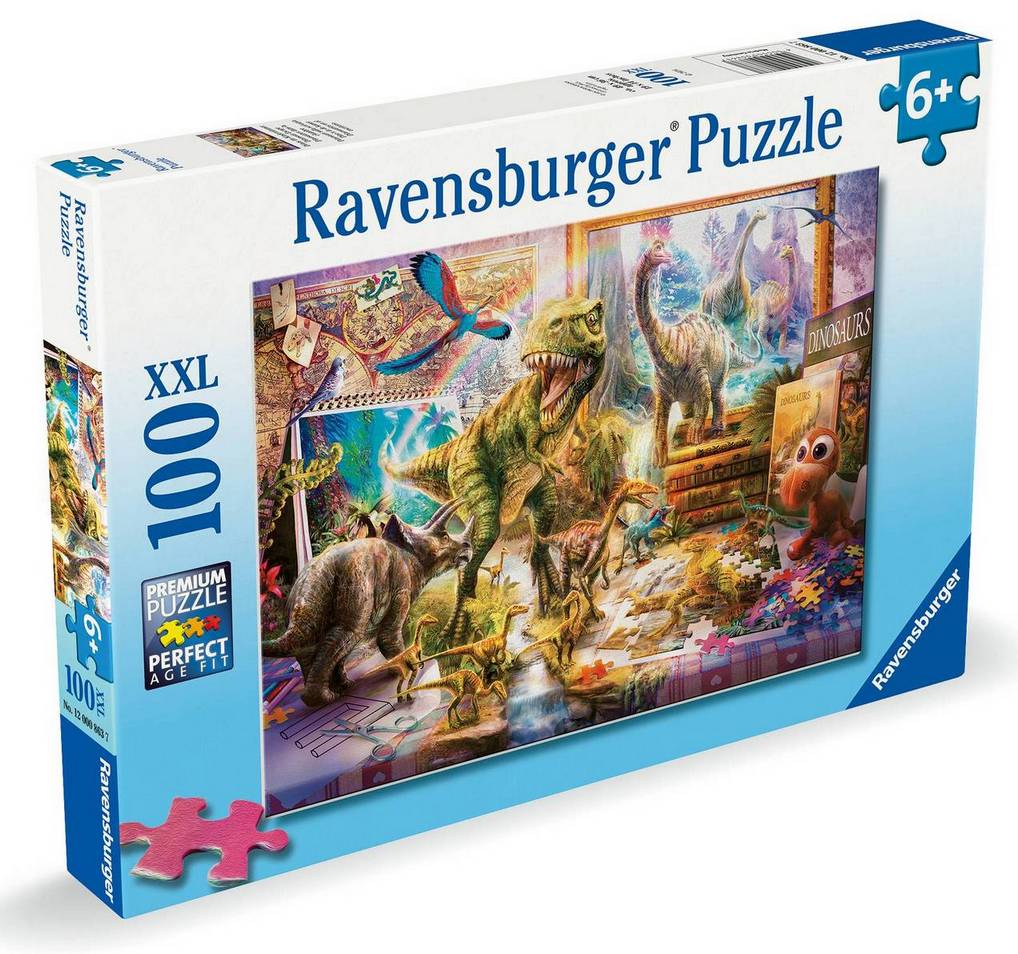 Ravensburger - Dinosaur Escape - 100XXL Piece Jigsaw Puzzle