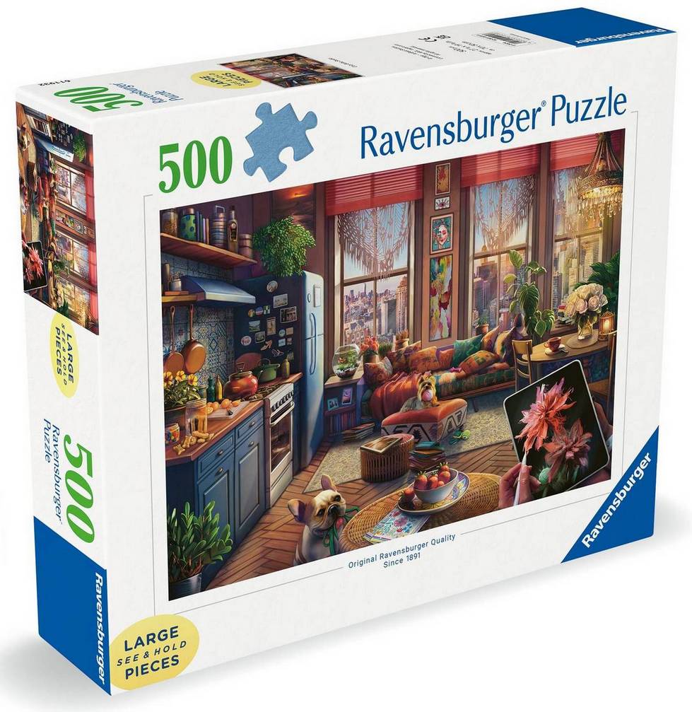 Ravensburger - Cozy Boho Studio - 500XL Piece Jigsaw Puzzle