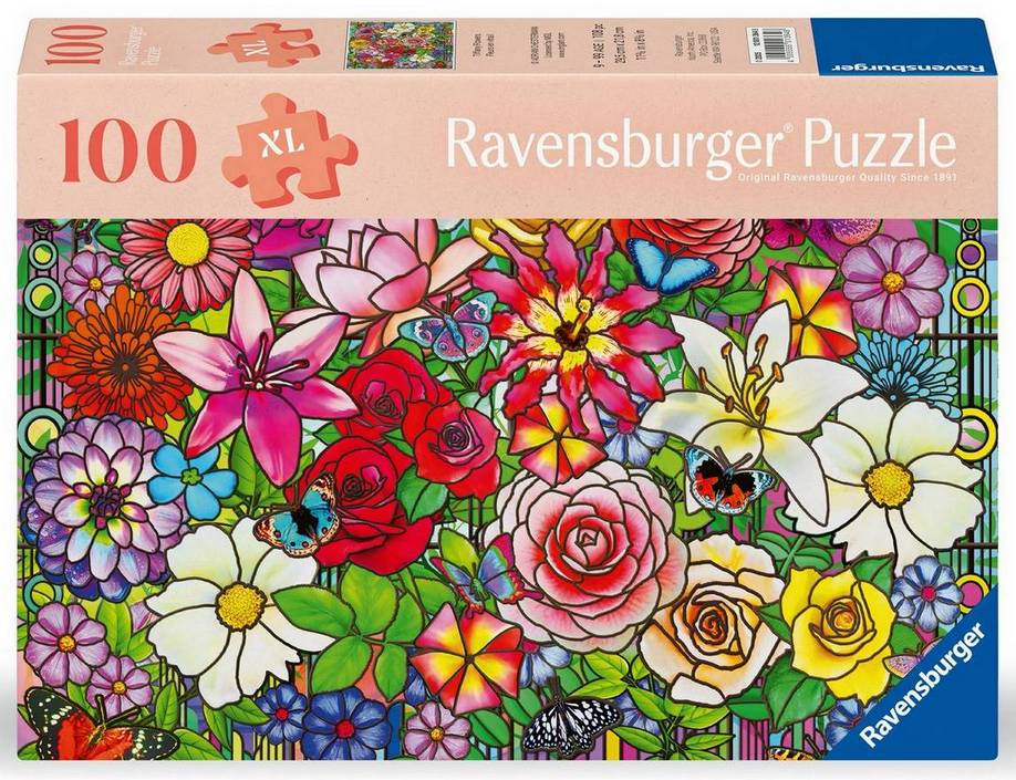 Ravensburger - Tiffany Flowers - 100XL Piece Jigsaw Puzzle