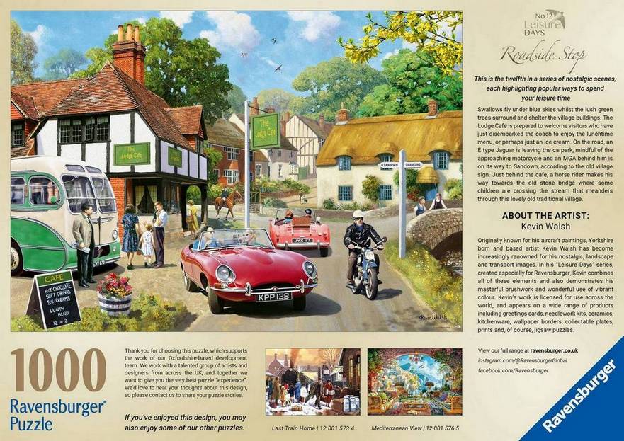 Ravensburger - Leisure Days No.12 - Roadside Stop - 1000 Piece Jigsaw Puzzle