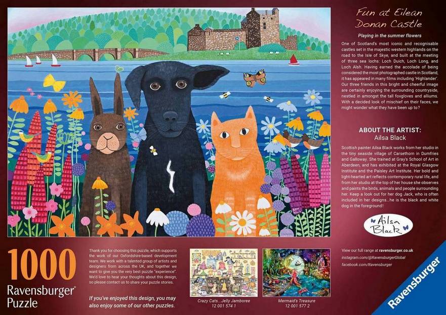 Ravensburger - Fun at Eilean Donan Castle - 1000 Piece Jigsaw Puzzle