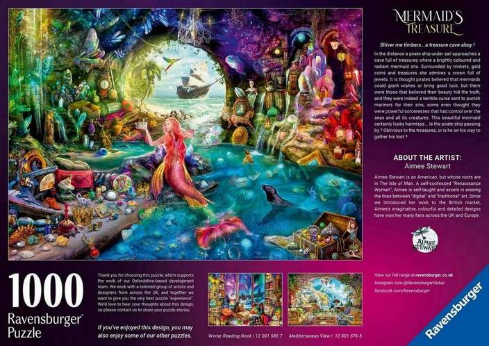 Ravensburger - Mermaids Treasure - 1000 Piece Jigsaw Puzzle