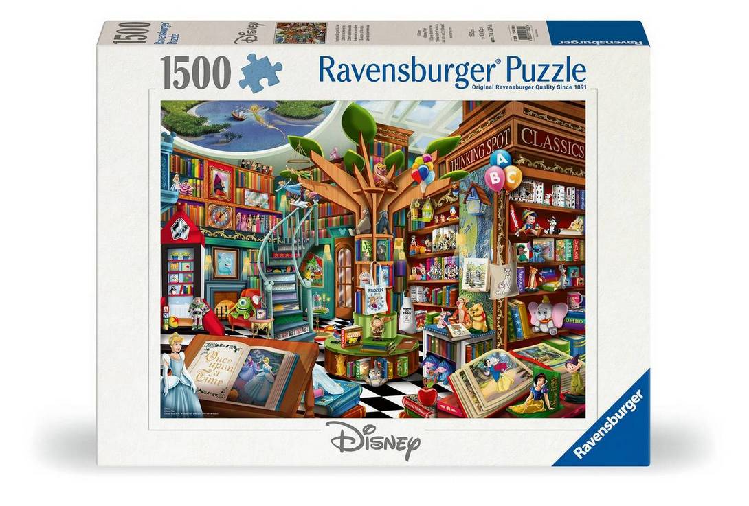Ravensburger - Magical Disney Bookshop - 1500 Piece Jigsaw Puzzle