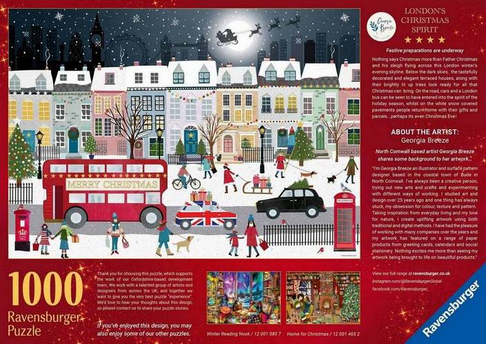 Ravensburger - London’s Christmas Spirit - 1000 Piece Jigsaw Puzzle