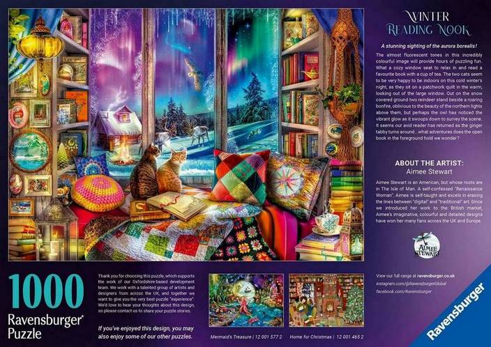 Ravensburger - Winter Reading Nook - 1000 Piece Jigsaw Puzzle