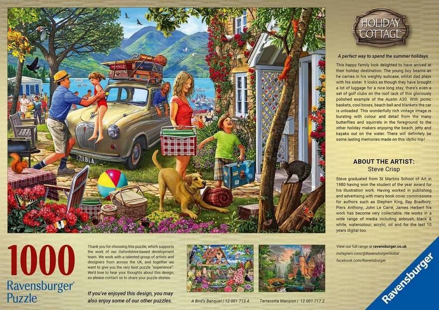 Ravensburger - Holiday Cottage - 1000 Piece Jigsaw Puzzle