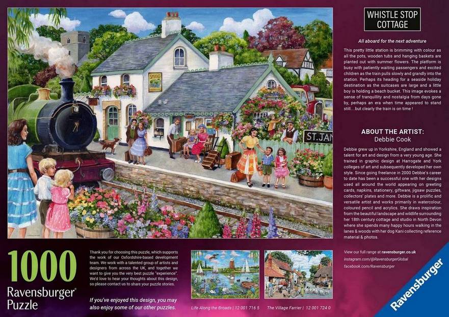 Ravensburger - Whistle Stop Cottage - 1000 Piece Jigsaw Puzzle
