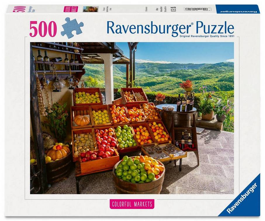 Ravensburger - Fruit & Veg Market Croatia - 500 Piece Jigsaw Puzzle