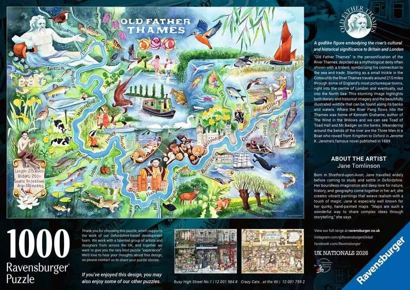 Ravensburger - Old Father Thames - 1000 Piece Jigsaw Puzzle