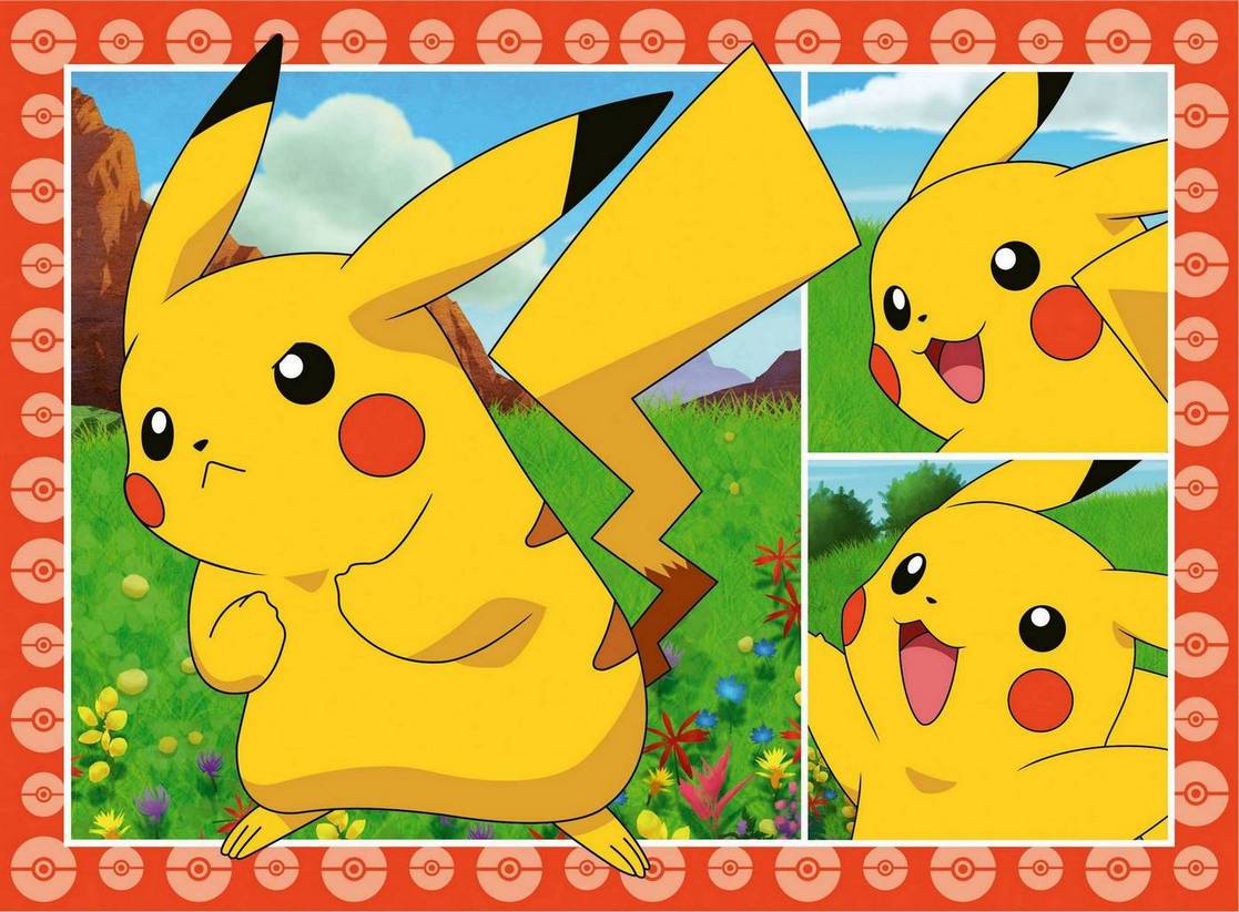 Ravensburger - Speedy Puzzle Pokemon - 4 x 35 Piece Jigsaw Puzzle