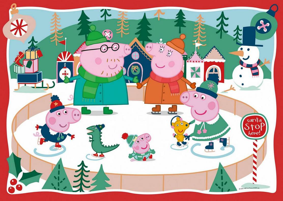 Ravensburger - Peppa Pig Christmas Giant Floor Puzzle - 24 Piece Giant Floor Puzzle