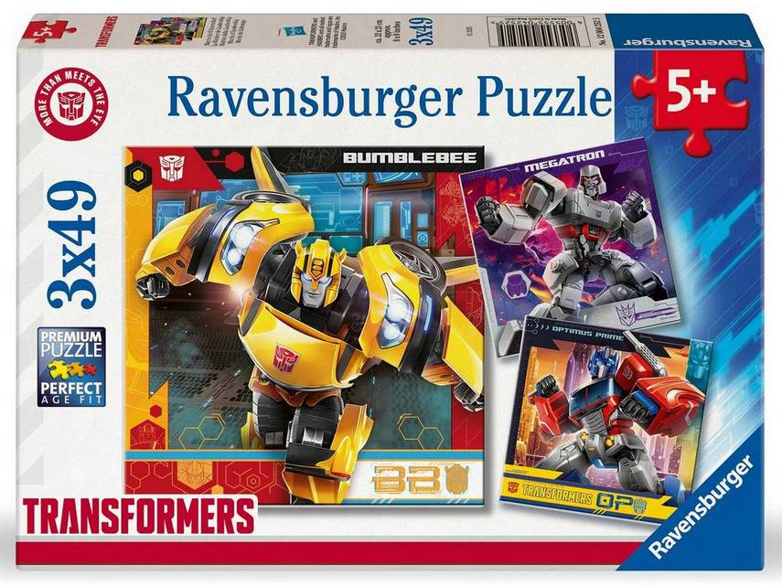 Ravensburger - Transformers - 3 x 49 Piece Jigsaw Puzzle
