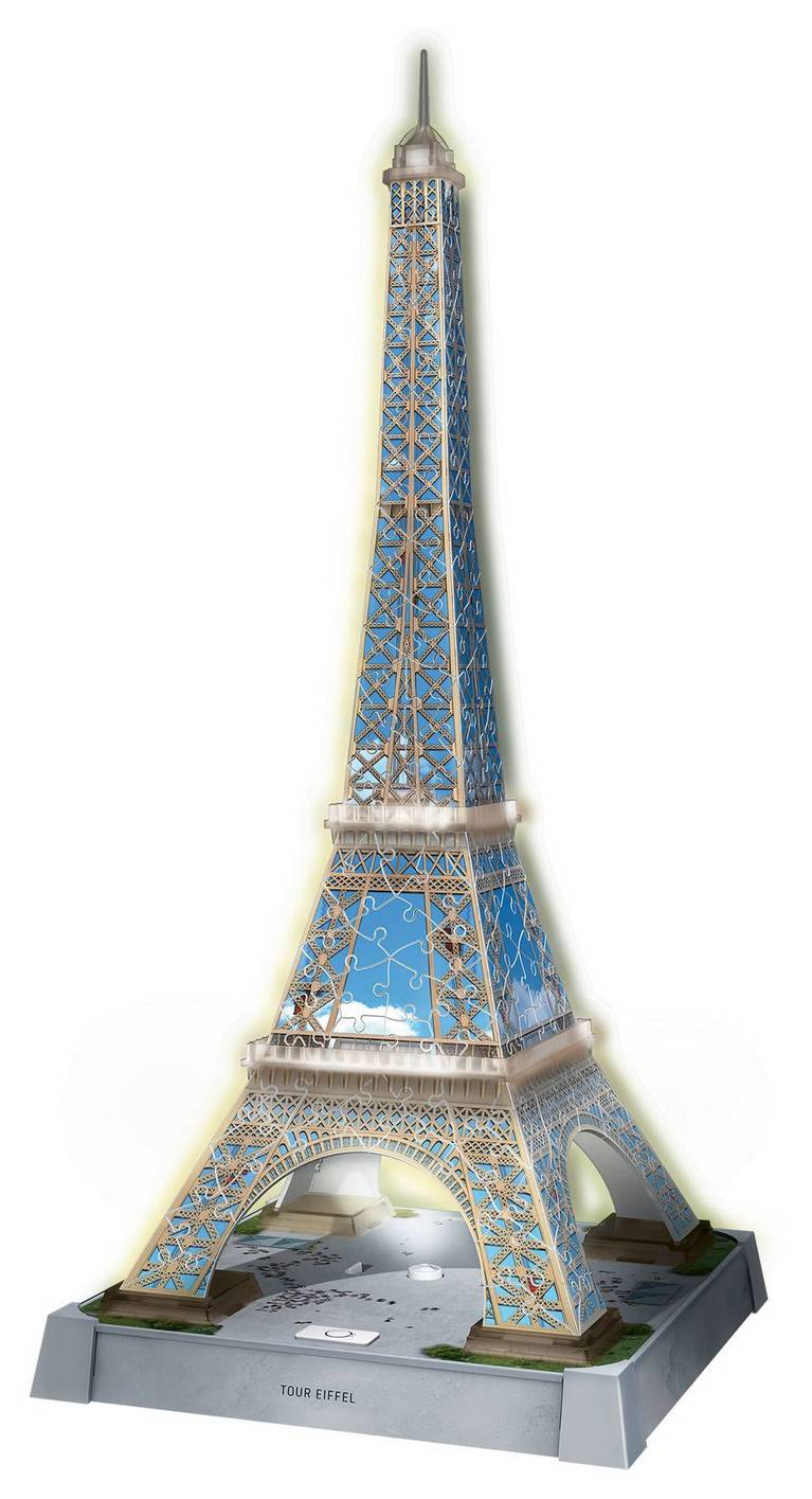 Ravensburger - Iconics - Eiffel Tower Light Up - 216 Piece 3D Jigsaw Puzzle