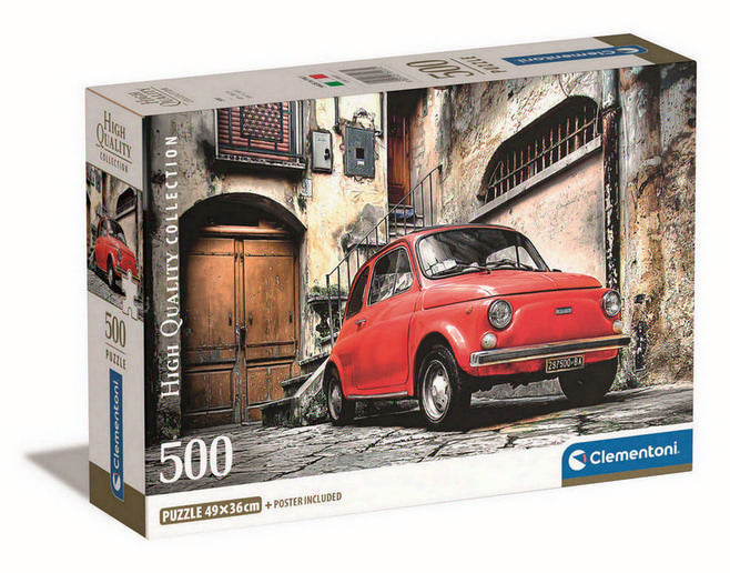 Clementoni - Fiat 500 - 500 Piece Jigsaw Puzzle