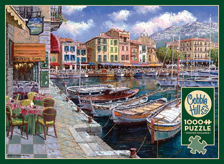 Cobble Hill - Cafe in Cassis - 1000 Piece Jigsaw Puzzle