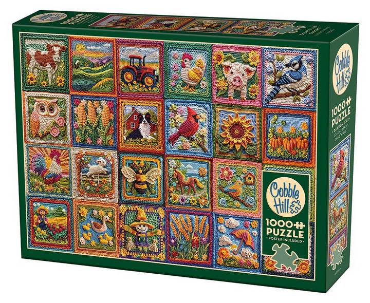 Cobble Hill - Country Life Crochet - 1000 Piece Jigsaw Puzzle