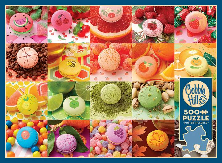Cobble Hill - Nom Nom Macaroon - 500 Piece Jigsaw Puzzle