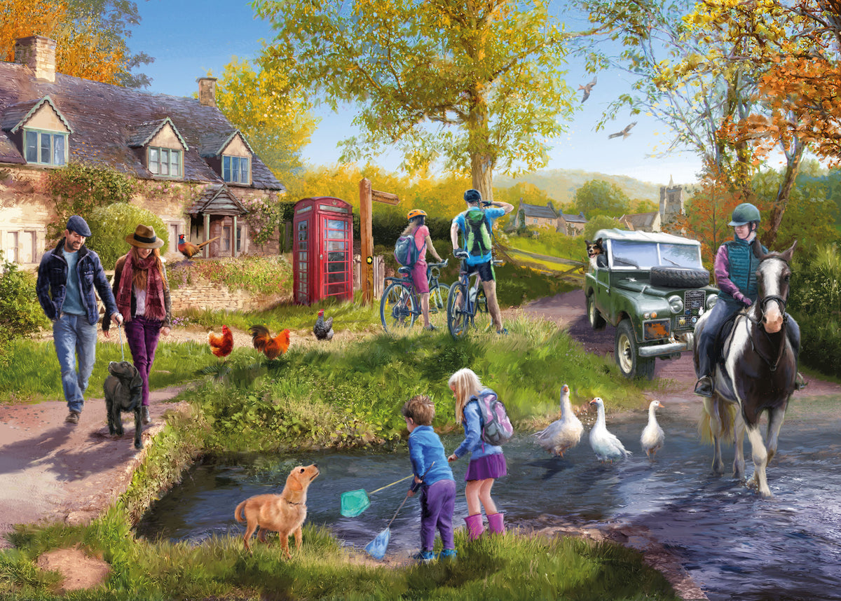 Otter House Country Afternoon, 1000-piece jigsaw puzzle