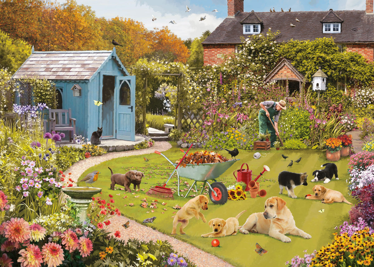 Otter House Fun In The Garden, 1000-piece jigsaw puzzle