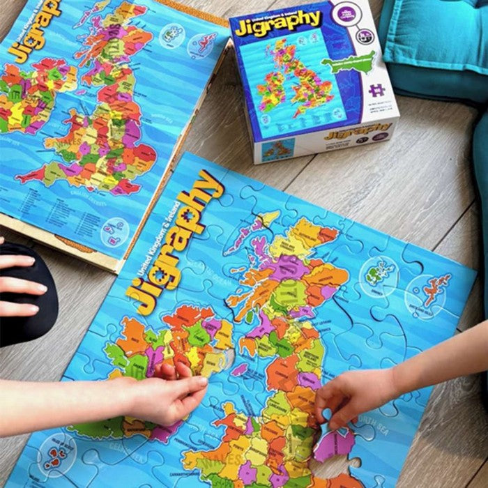 Happy Puzzle - Jigraphy United Kingdom & Ireland - 100 Piece Jigsaw Puzzle