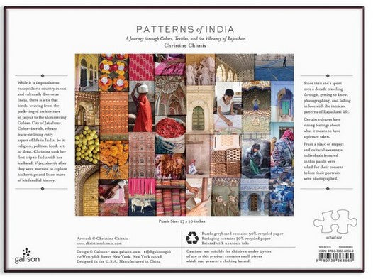 Galison - Patterns of India - 1000 Piece Jigsaw Puzzle