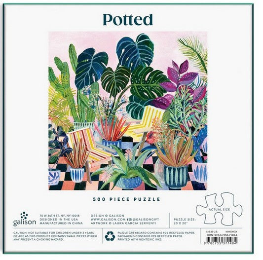 Galison - Potted - 500 Piece Jigsaw Puzzle