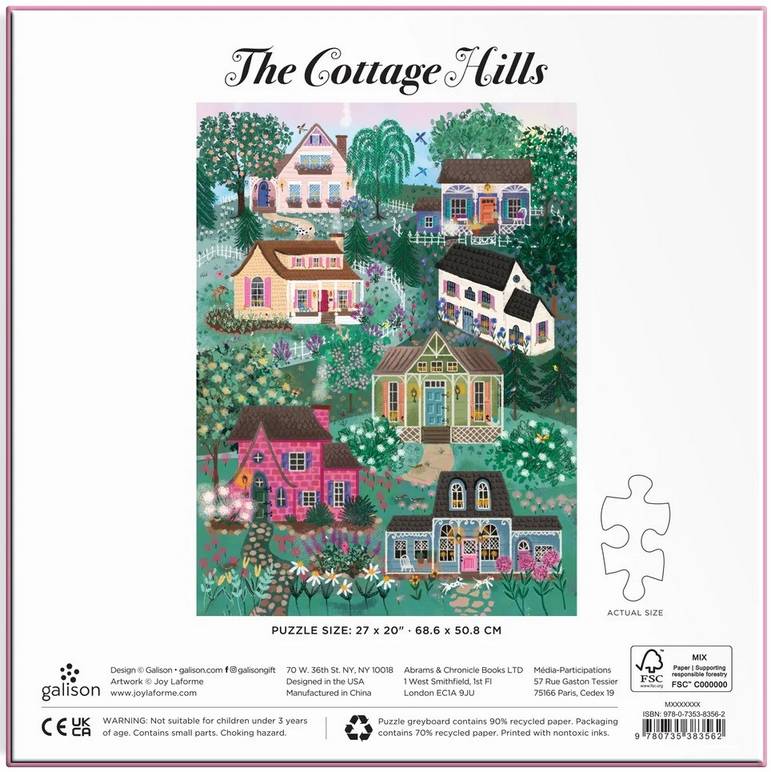 Galison - The Cottage Hills - 1000 Piece Jigsaw Puzzle