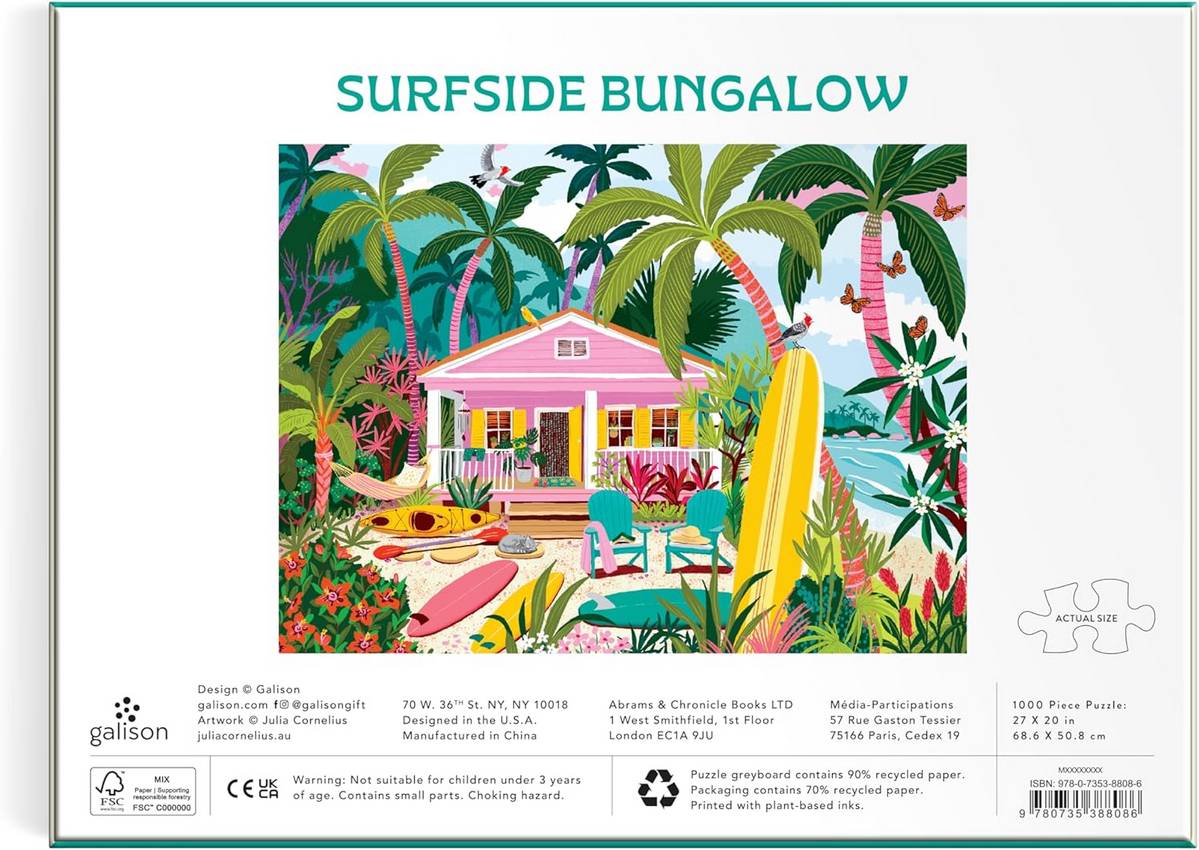 Galison - Surfside Bungalow - 1000 Piece Jigsaw Puzzle