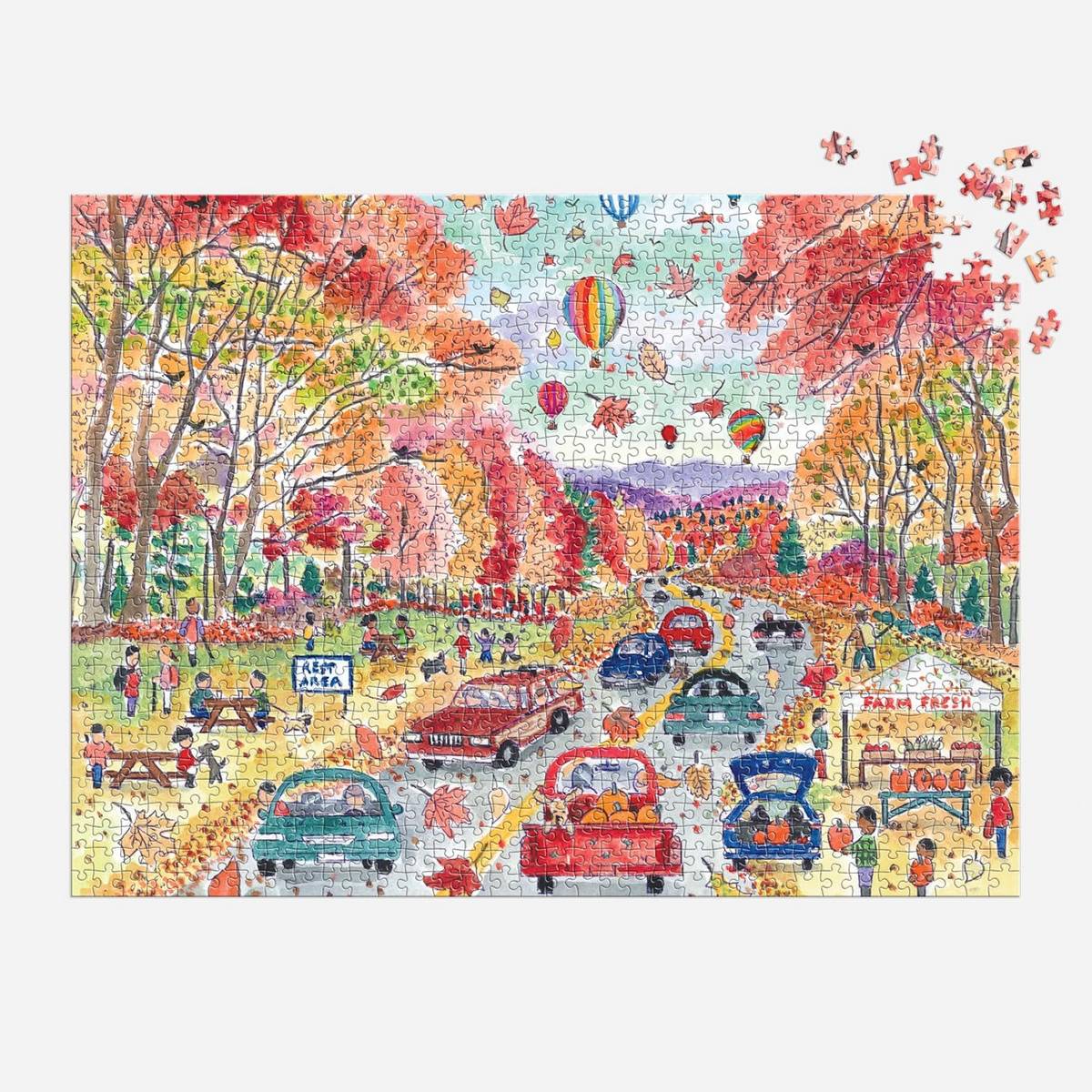Galison - Michael Storrings - Leaf Peeping - 1000 Piece Jigsaw Puzzle
