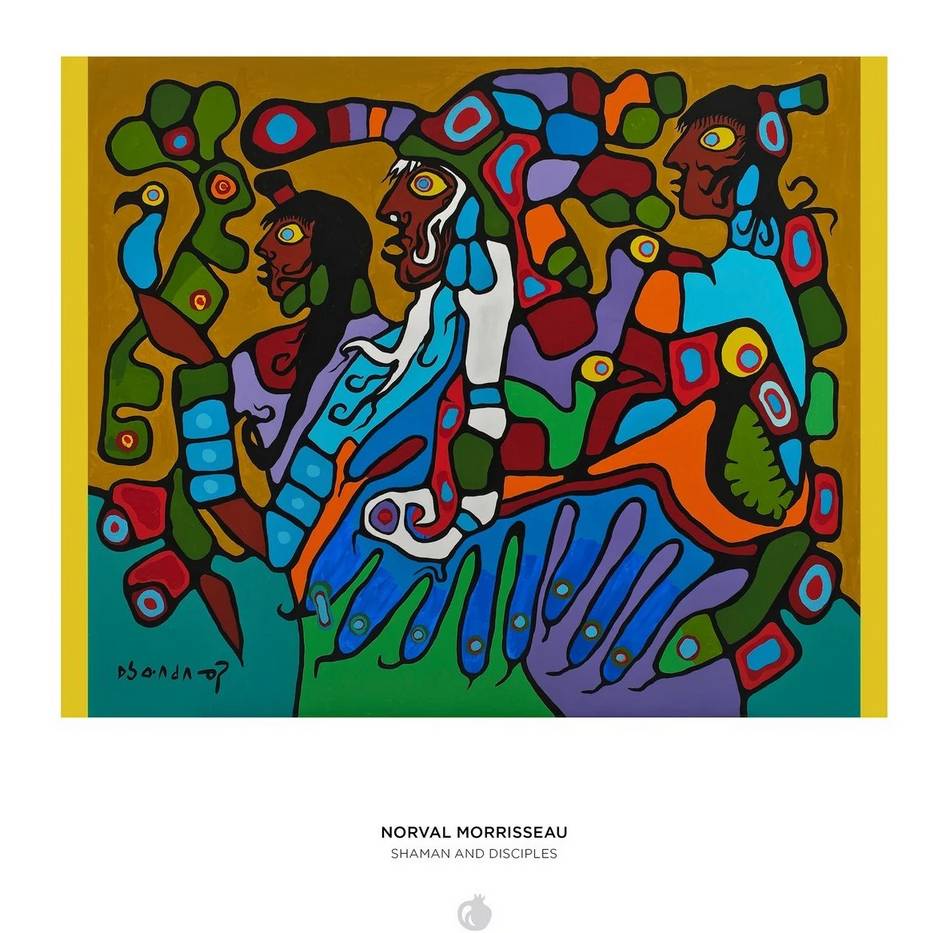 Pomegranate - Norval Morrisseau - Shaman and Disciples - 1000 Piece Jigsaw Puzzle