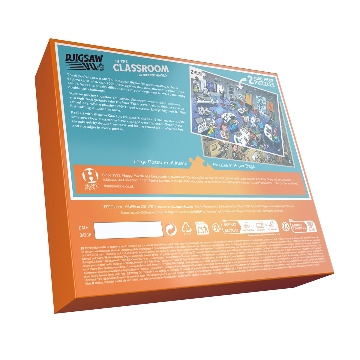 Happy Puzzle - In The Classroom - 1000 Piece Jigsaw Puzzle