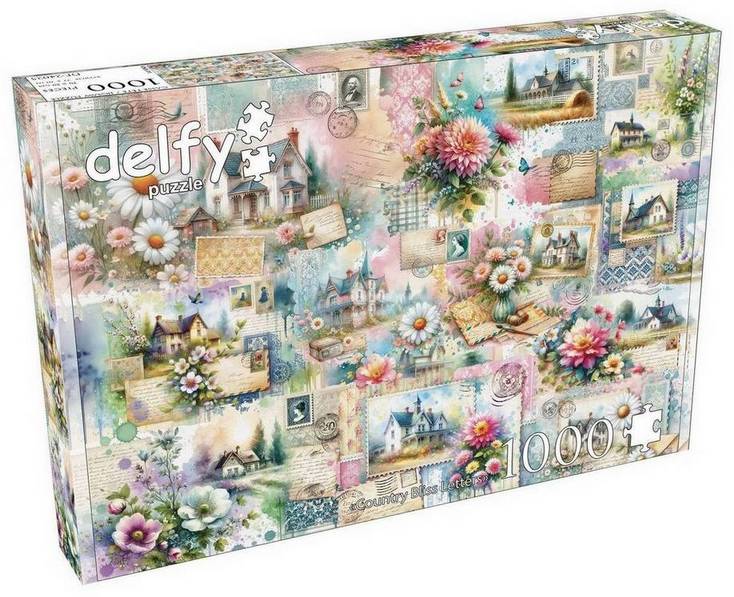 Delfy - Country Bliss Letters - 1000 Piece Jigsaw Puzzle