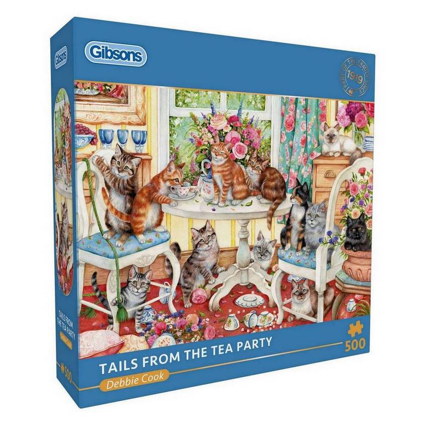 Gibsons - Tails from the Tea Party - 500 Piece Jigsaw Puzzle