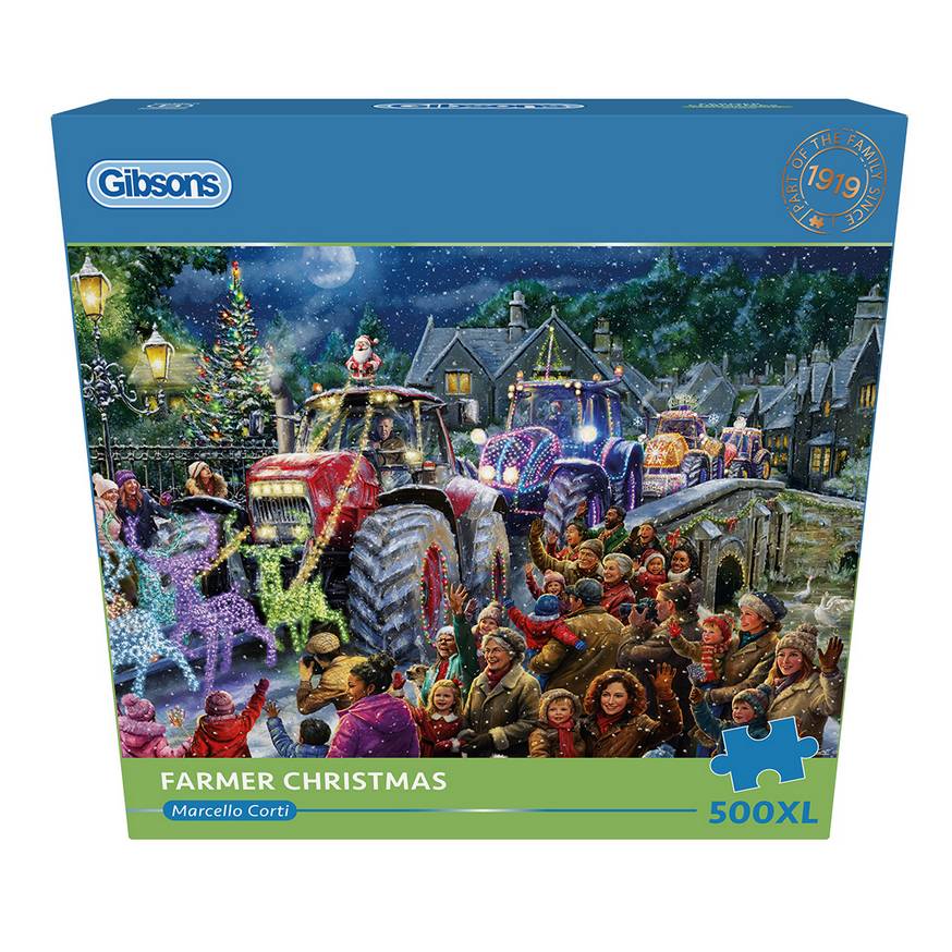 Gibsons - Farmer Christmas - 500XL Piece Jigsaw Puzzle