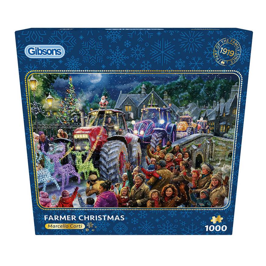 Gibsons - Farmer Christmas - 1000 Piece Jigsaw Puzzle