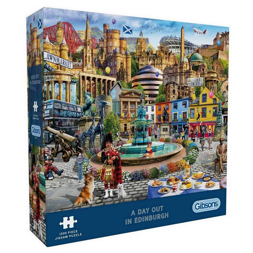 Gibsons - A Day Out in Edinburgh - 1000 Piece Jigsaw Puzzle