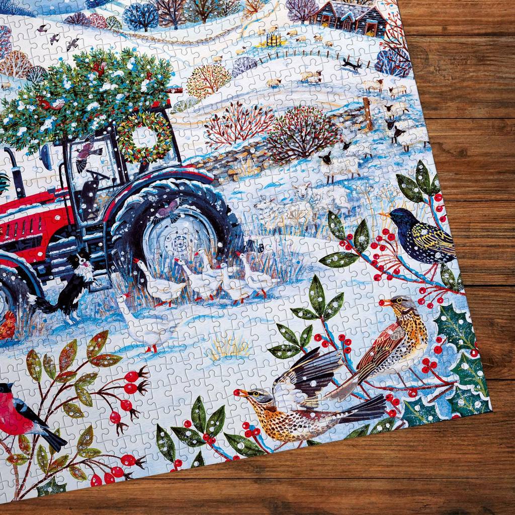 Gibsons - Festive Farm - 1000 Piece Jigsaw Puzzle