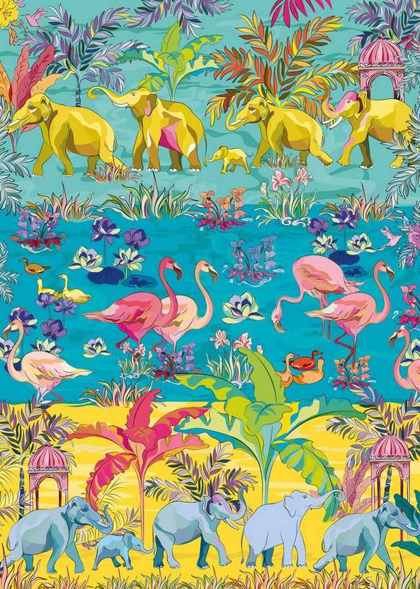 Gibsons - House of Turnowsky - Tropical Oasis - 1000 Piece Jigsaw Puzzle