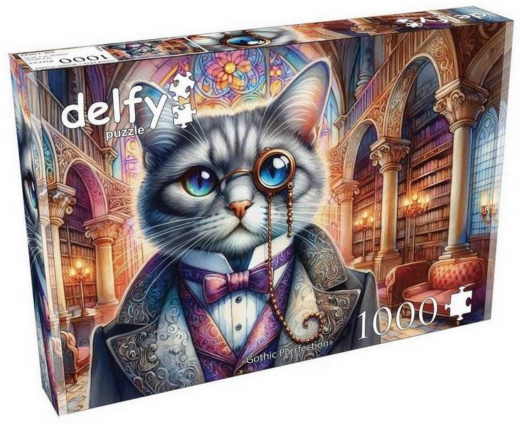 Delfy - Gothic Purrfection - 1000 Piece Jigsaw Puzzle
