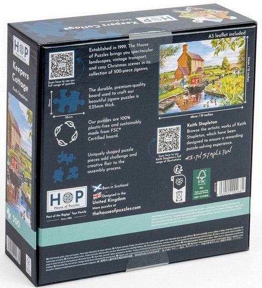 House of Puzzles - Keeper's Cottage - 500 Piece Jigsaw Puzzle