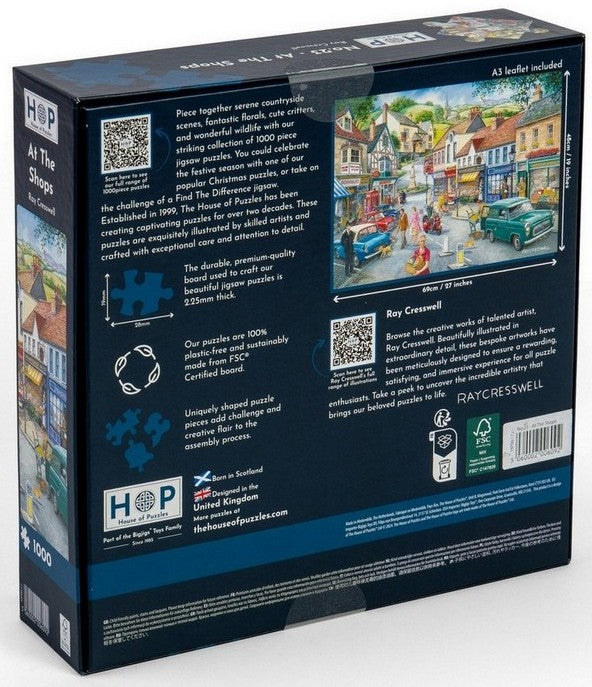 House of Puzzles - At the Shops No 23 - Find the Difference - 1000 Piece Jigsaw Puzzle
