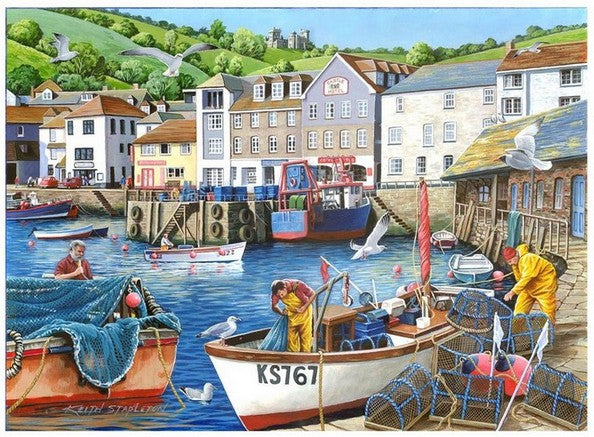 House of Puzzles - Days At The Dock - 4 x 500 Piece Jigsaw Puzzle