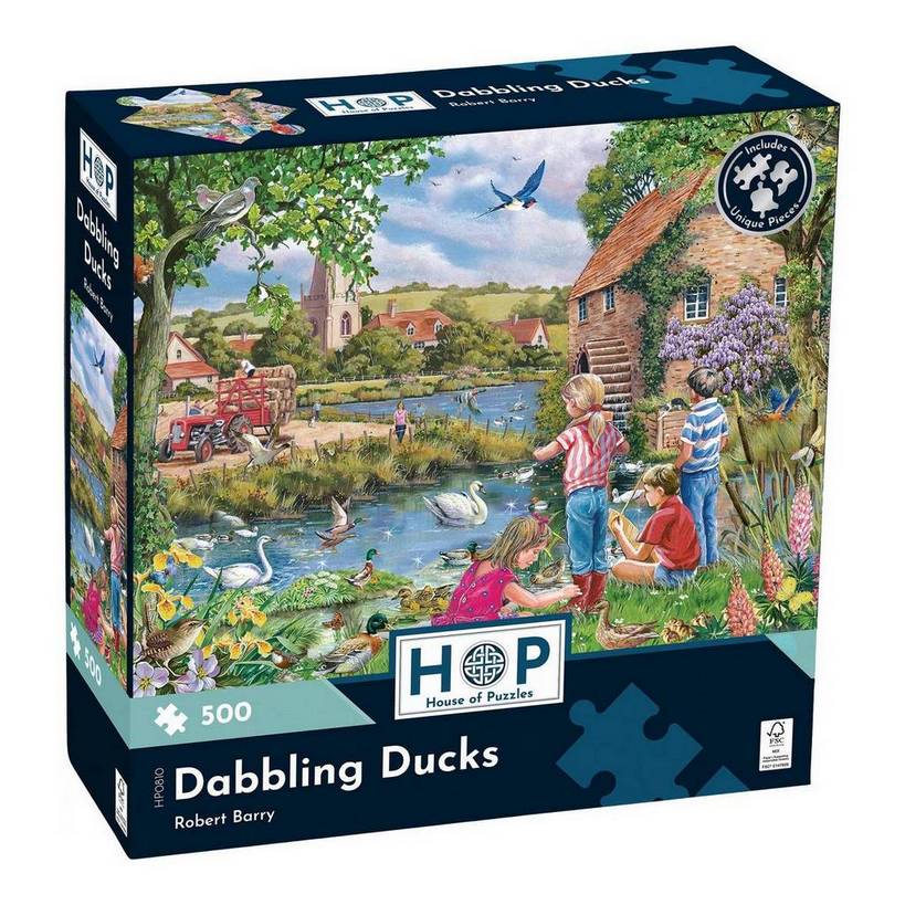 House of Puzzles - Dabbling Ducks - 500 Piece Jigsaw Puzzle